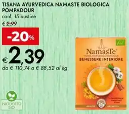 Bennet Tisana ayurvedica namaste biologica POMPADOUR offerta
