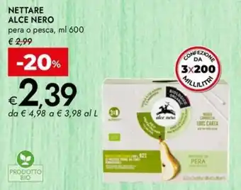 Bennet Nettare ALCE NERO offerta