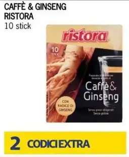 Bennet Caffè & ginseng RISTORA 10 stick offerta