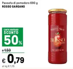 Iper La Grande Passata di pomodoro ROSSO GARGANO offerta