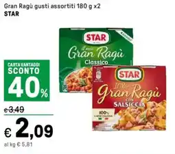 Iper La Grande Gran Ragù STAR offerta