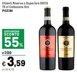 Iper La Grande Chianti Riserva o Superiore DOCG Collezione Oro PICCINI offerta
