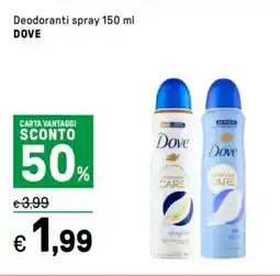 Iper La Grande Deodoranti spray DOVE offerta