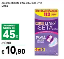 Iper La Grande Assorbenti Seta Ultra x80, x88, x112 LINES offerta
