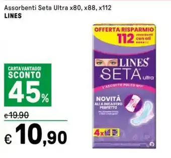 Iper La Grande Assorbenti Seta Ultra x80, x88, x112 LINES offerta
