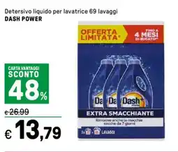 Iper La Grande Detersivo liquido per lavatrice DASH POWER offerta
