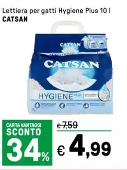 Iper La Grande Lettiera per gatti Hygiene Plus CATSAN offerta