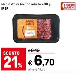 Iper La Grande Macinato di bovino adulto IPER offerta