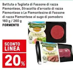 Iper La Grande Battuta o Tagliata di Fassone di razza Piemontese offerta