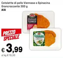 Iper La Grande Cotolette di pollo Viennese o Spinacina Grancroccante AIA offerta