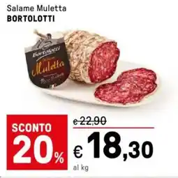 Iper La Grande Salame Muletta BORTOLOTTI offerta