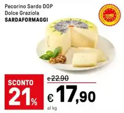 Iper La Grande Pecorino Sardo DOP Dolce Graziola SARDAFORMAGGI offerta