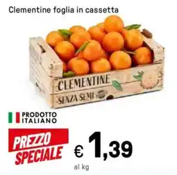 Iper La Grande Clementine foglia in cassetta offerta