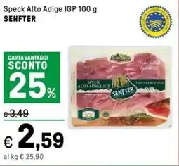 Iper La Grande Speck Alto Adige IGP SENFTER offerta