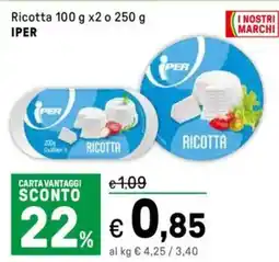 Iper La Grande Ricotta IPER offerta
