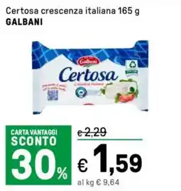 Iper La Grande Certosa crescenza italiana GALBANI offerta