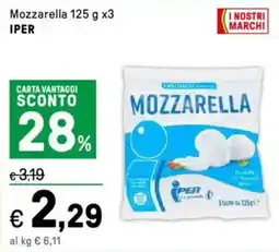 Iper La Grande Mozzarella IPER offerta