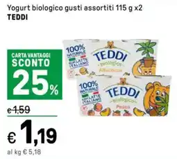 Iper La Grande Yogurt biologico TEDDI offerta