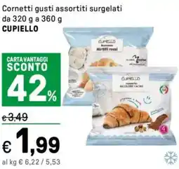 Iper La Grande Cornetti surgelati CUPIELLO offerta