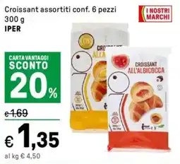 Iper La Grande Croissant assortiti conf. 6 pezzi IPER offerta