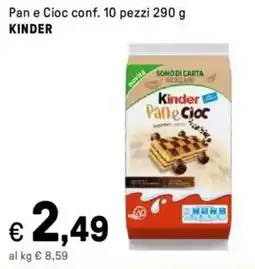 Iper La Grande Pan e Cioc conf. 10 pezzi KINDER offerta