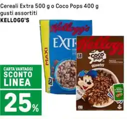 Iper La Grande Cereali Extra 500 g o Coco Pops 400 g KELLOGG'S offerta