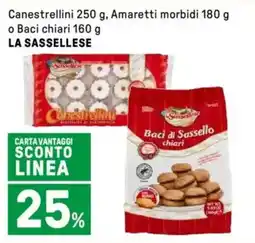 Iper La Grande Canestrellini , Amaretti morbidi o Baci chiari LA SASSELLESE offerta