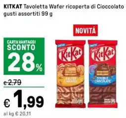 Iper La Grande KITKAT Tavoletta Wafer ricoperta di Cioccolato offerta