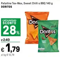 Iper La Grande Patatine Tex-Mex, Sweet Chilli o BBQ DORITOS offerta