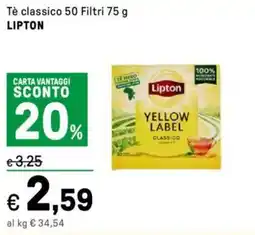 Iper La Grande Tè classico 50 Filtri LIPTON offerta