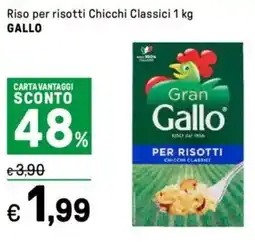 Iper La Grande Riso per risotti Chicchi Classici GALLO offerta