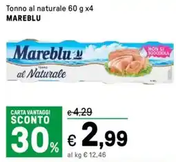Iper La Grande Tonno al naturaleMareblu MAREBLU offerta