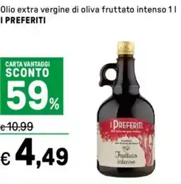Iper La Grande Olio extra vergine di oliva fruttato intenso PREFERITI offerta