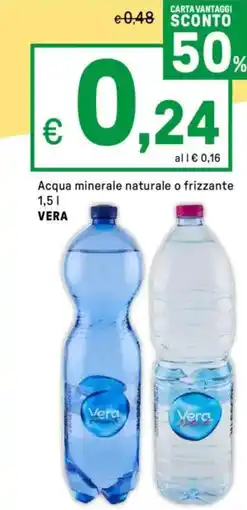 Iper La Grande Acqua minerale naturale o frizzante VERA offerta