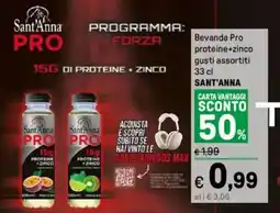 Iper La Grande Bevanda Pro proteine+zinco SANT'ANNA offerta