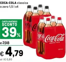 Iper La Grande COCA-COLA classica o zero offerta