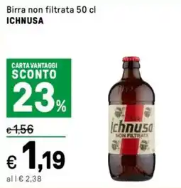 Iper La Grande Birra non filtrata ICHNUSA offerta