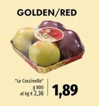 Golden/red "Le Coccinelle"