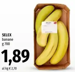 Famila Market SELEX banane offerta