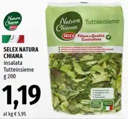 Famila Market Selex natura chiama insalata tutteinsieme offerta