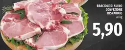Famila Market Braciole di suino confezione risparmio offerta