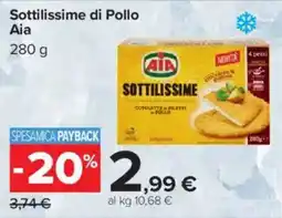 Carrefour Sottilissime di Pollo Aia offerta