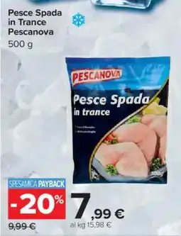 Carrefour Pesce Spada in Trance Pescanova offerta
