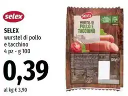 Famila Market SELEX wurstel di pollo e tacchino offerta