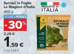 Carrefour Spinaci in Foglie Le Stagioni d'Italia offerta
