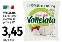 Famila Market VALLELATA Fior di Latte mozzarella offerta