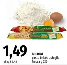Famila Market BUITONI pasta brisée, sfoglia fresca offerta