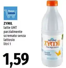Famila Market ZYMIL latte UHT parzialmente scremato senza lattosio offerta