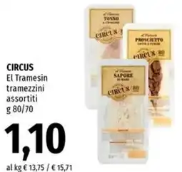 Famila Market CIRCUS El Tramesin tramezzini offerta