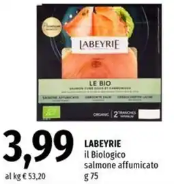 Famila Market LABEYRIE il Biologico salmone affumicato offerta